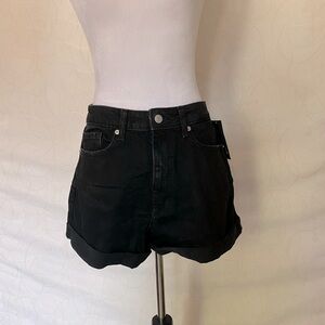 Highest rise curvy jeans shorts, nwt, size 8/29 waist, black